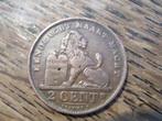 Belgie 2 Centimes 1911, Vlaams, koning Albert I #404, Verzenden, Brons, Losse munt