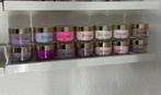 Glitterbels acryl powder 31 kleuren, Ophalen of Verzenden, Zo goed als nieuw, Overige kleuren, Handen en Nagels