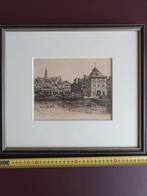 Ets van de Waag in Haarlem door Johannes Josseaud, Antiek en Kunst, Ophalen of Verzenden