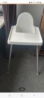 Witte Kinderstoel met Eetblad, Ophalen of Verzenden