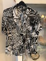 Blouse Habella maat 48 zwart wit transparant, Habella, Ophalen of Verzenden, Zo goed als nieuw, Blouse of Tuniek