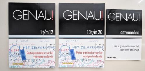 Genau! Duitse Grammatica + Oefeningen, 2 boeken - Intertaal, Boeken, Studieboeken en Cursussen, Zo goed als nieuw, Alpha, Ophalen of Verzenden