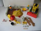 playmobil set bouwen steen cement bulldozer, Kinderen en Baby's, Speelgoed | Playmobil, Ophalen of Verzenden, Zo goed als nieuw