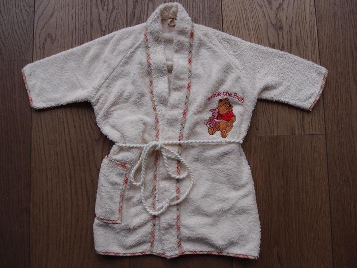 Leuk Winnie the Pooh baby badjasje 0-12 maanden maat 74, Kinderen en Baby's, Babykleding | Maat 74, Zo goed als nieuw, Meisje