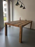 Robuuste houten eettafel, Huis en Inrichting, Tafels | Eettafels, Ophalen, Gebruikt, Raw, Eikenhout
