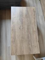 Salontafel eikenkleur met opbergruimte, Huis en Inrichting, Tafels | Salontafels, Ophalen, Gebruikt, 100 tot 150 cm, 50 tot 100 cm