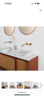 Furnified Marmeren Wastafelblad Marcel - Stijlvol & Uniek!, Huis en Inrichting, Ophalen, 150 tot 200 cm, Nieuw, Minder dan 100 cm