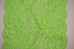 Elastisch Kant geschulpte rand -15cm groen bloem #4047, Hobby en Vrije tijd, Naaien en Fournituren, Ophalen of Verzenden, Nieuw