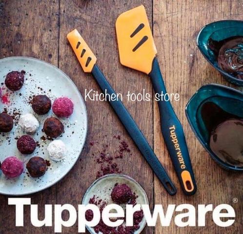 tupperware silicone spatels set brede spatel + flessenspatel, Huis en Inrichting, Keuken | Tupperware, Nieuw, Overige typen, Ophalen of Verzenden