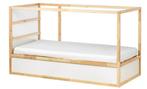 IKEA KURA Keerbaar Bed 90x200, Gebruikt, 90 cm, Eenpersoons, Wit