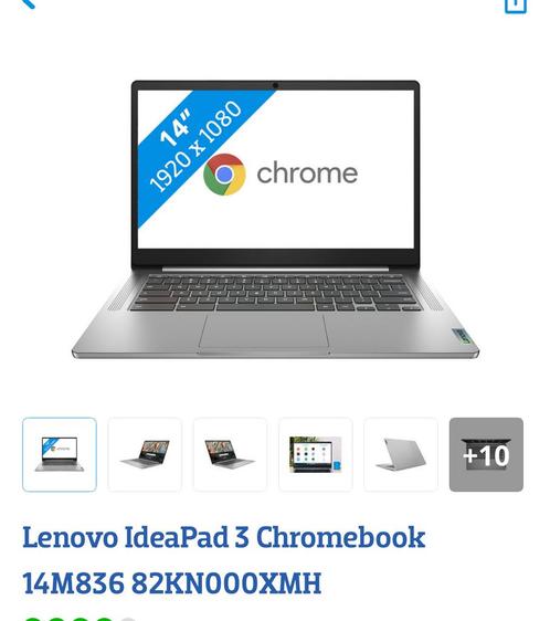 Lenovo IdeaPad 3, Computers en Software, Windows Laptops, Nieuw, 14 inch, 2 tot 3 Ghz, 4 GB, Ophalen of Verzenden