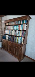 Handgemaakt massief eikenhouten kast boekenkast / buffetkast, Huis en Inrichting, Kasten | Boekenkasten, Ophalen, Met deur(en)
