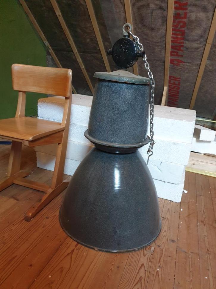 Industriële Lamp, Huis en Inrichting, Lampen | Vloerlampen, Gebruikt, Minder dan 100 cm, Metaal, Ophalen