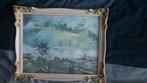 Antieke fotolijst landschap, Antiek en Kunst, Ophalen of Verzenden