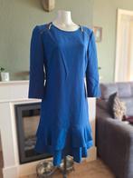 Caroline Biss kobalt blauw ruches jurk 40 gratis verz in NL, Maat 38/40 (M), Knielengte, Gedragen, Caroline Biss