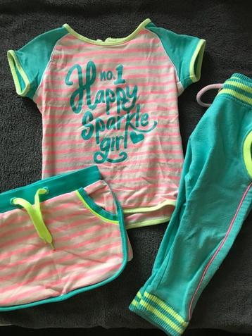 Leuke zomerse set van Bakkaboe maat 86 shirtje,-rokje-broek beschikbaar voor biedingen