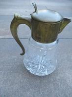 Atieke SANGRIA of SAP kan met koperen deksel hoog 28 cm, Antiek en Kunst, Antiek | Glas en Kristal, Ophalen of Verzenden