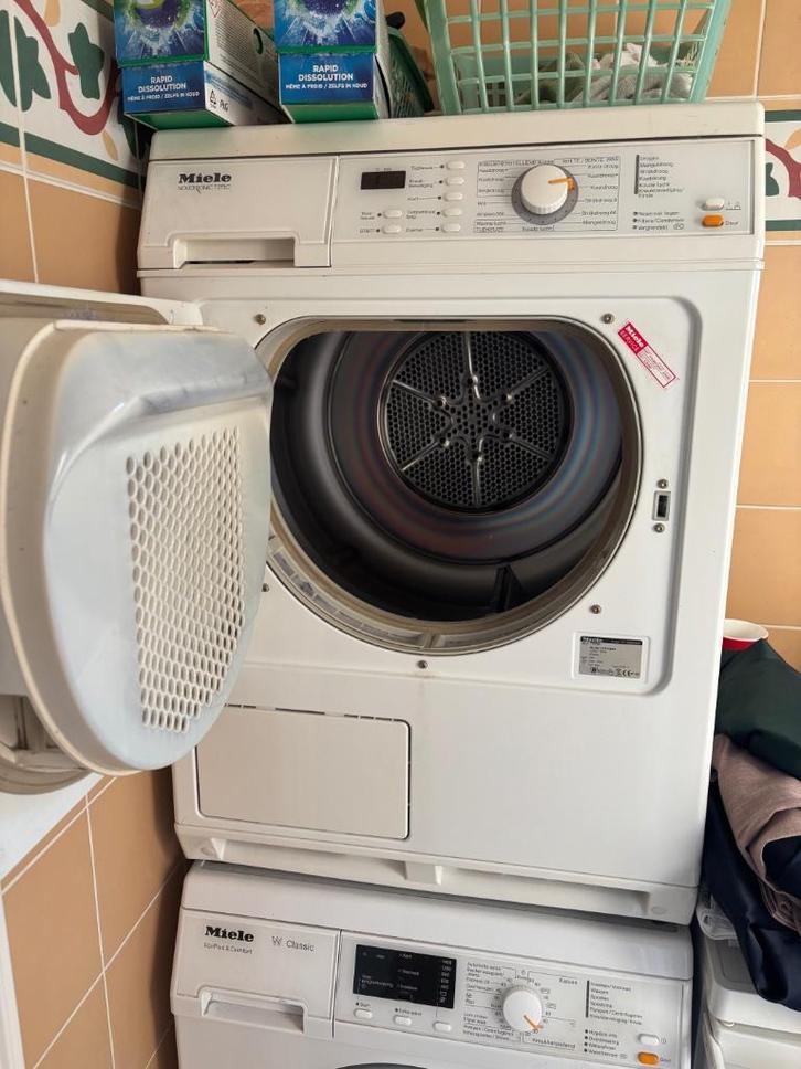wasdroger Miele Novotronic T273C, Witgoed en Apparatuur, Wasdrogers, Gebruikt, Condens, Voorlader, 6 tot 8 kg, 85 tot 90 cm, Ophalen