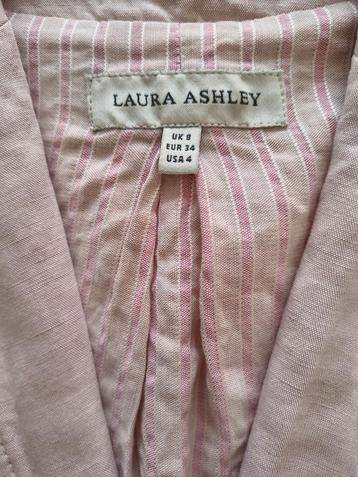 Licht roze Laura Ashley Linnen Blazer / jasje maat 34 beschikbaar voor biedingen