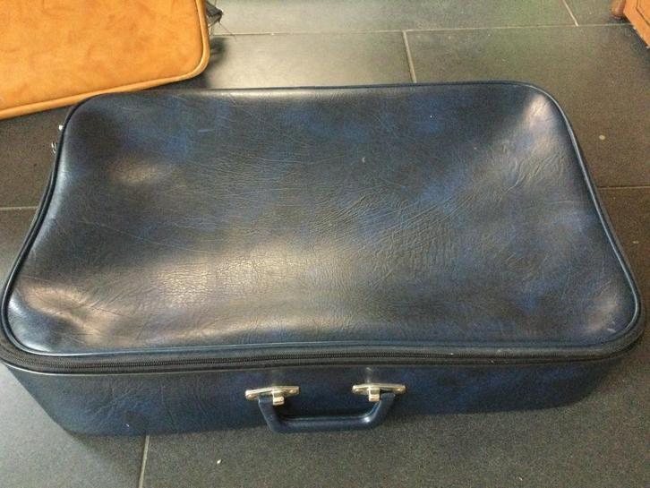 2 retro koffers, Sieraden, Tassen en Uiterlijk, Koffers, Zo goed als nieuw, Leer, Slot, Ophalen