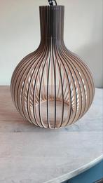Houten hanglamp Scandinavisch design, Huis en Inrichting, 50 tot 75 cm, Scandinavisch, Ophalen of Verzenden, Zo goed als nieuw