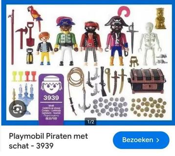 Playmobil piratenset met schat  in originel doos (nr.3939) beschikbaar voor biedingen