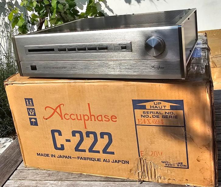 ACCUPHASE C-222 referentie pre amp, phono MM/MC, garantie !, Audio, Tv en Foto, Versterkers en Receivers, Zo goed als nieuw, Stereo