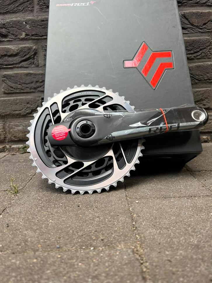 Crankset Sram Red / Powermeter / Quarq Spiderbased / 2x AXS, Fietsen en Brommers, Fietsonderdelen, Nieuw, Racefiets, Crankstel of Pedalen