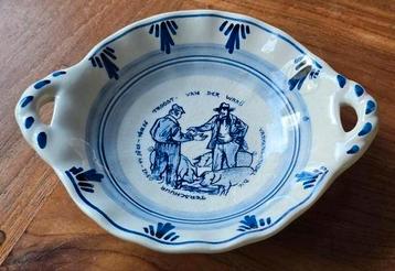 Delfts blauw schaaltje varkenshandel Terschuur Troost-Waaij beschikbaar voor biedingen