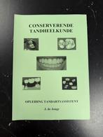 J. de Jonge - Conserverende Tandheelkunde, Boeken, Ophalen of Verzenden, Zo goed als nieuw, J. de Jonge