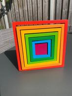 Playtive Houten Stapelvierkant Montessori, Kinderen en Baby's, Ophalen, Gebruikt, Overige typen