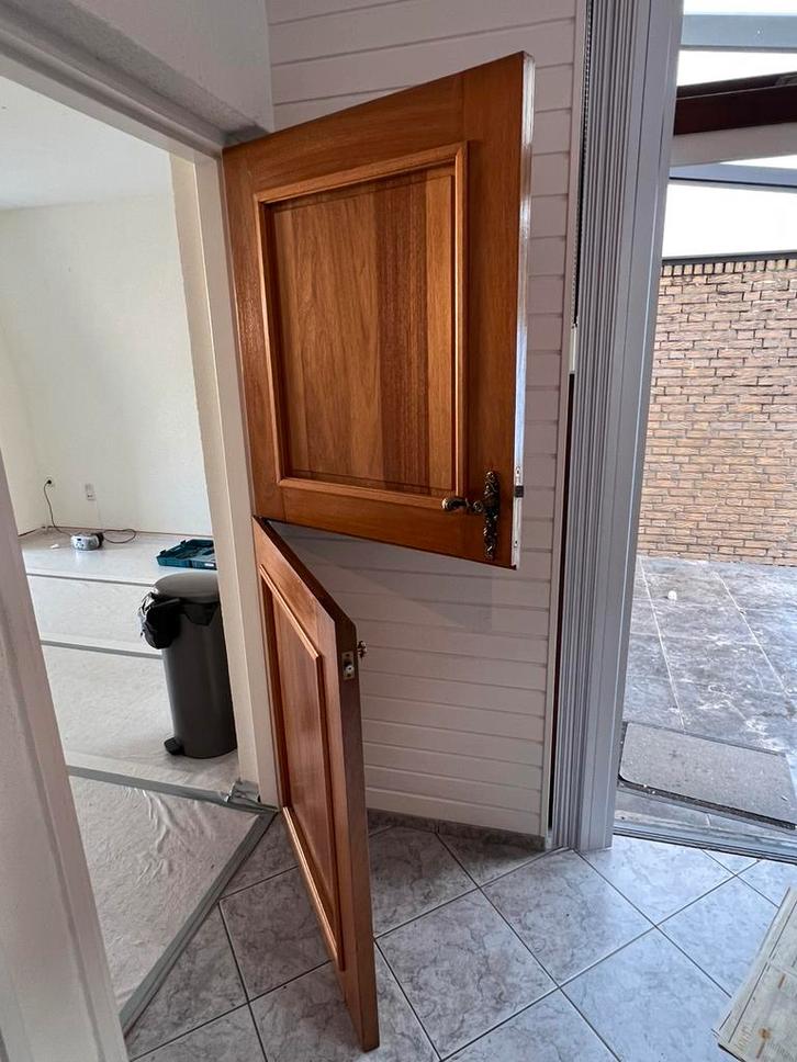 Stompe deur, half te openen, Doe-het-zelf en Verbouw, Deuren en Horren, Binnendeur, 200 tot 215 cm, Ophalen