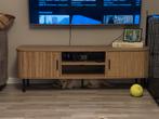Stijlvol Japandi TV Meubel, Huis en Inrichting, Kasten | Televisiemeubels, 150 tot 200 cm, Eikenhout, Ophalen of Verzenden, Zo goed als nieuw