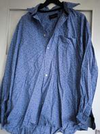 Blauw hemd met patroontjes, Ophalen of Verzenden, Zo goed als nieuw, Blauw, Overige halswijdtes