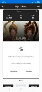 Kaartjes Froukje en S10, Tickets en Kaartjes, Twee personen, November