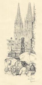 Anton Pieck Regenstrasse, Antiek en Kunst, Kunst | Litho's en Zeefdrukken, Verzenden