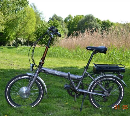 Vouwfiets Elektrische Green Team 2024 Jaar., Fietsen en Brommers, Fietsen | Vouwfietsen, Zo goed als nieuw, Overige merken, Totaal opvouwbaar