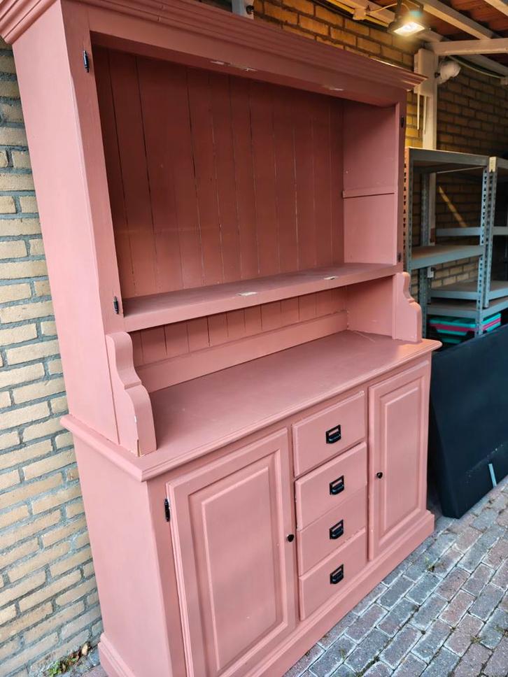 Mooie buffetkast in roze tint, Huis en Inrichting, Kasten | Buffetkasten, Gebruikt, 150 tot 200 cm, 100 tot 150 cm, 25 tot 50 cm