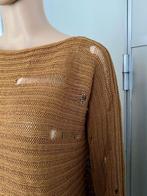H868 Sarah Pacini maat L=42/44 gebreide trui top bruin, Bruin, Sarah Pacini, Maat 42/44 (L), Ophalen of Verzenden