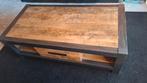 Stoere Salon Tafel met lade, Gebruikt, 100 tot 150 cm, Onbekend, Onbekend