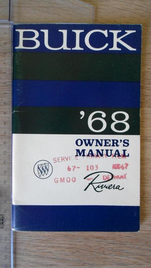1968 Buick Riviera. First edition, Owner's Manual., Auto diversen, Handleidingen en Instructieboekjes, Verzenden