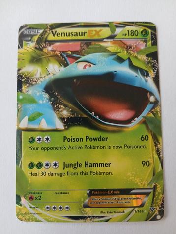 Venusaur EX 1/146 - Pokémon Kaart beschikbaar voor biedingen