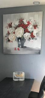 Olieverf schilderij - 1x1 meter, Antiek en Kunst, Ophalen