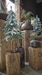 Oude Meerpaal Sokkel/Zuil/Houtblok voor Kerstboom/Decoratie, Ophalen, Gebruikt