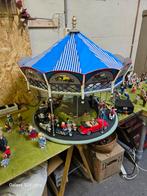 Complete miniatuur Kermis met vele losse popjes, Antiek en Kunst, Ophalen