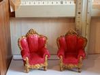 Resin fauteuils pph, Verzamelen, Poppenhuizen en Toebehoren, Verzenden, Zo goed als nieuw, Poppenhuis