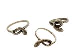 Zilveren slangenringen, diverse maten. Los te koop, Verzenden, Zo goed als nieuw, 17 tot 18, Www.nynkegardenier.nl
