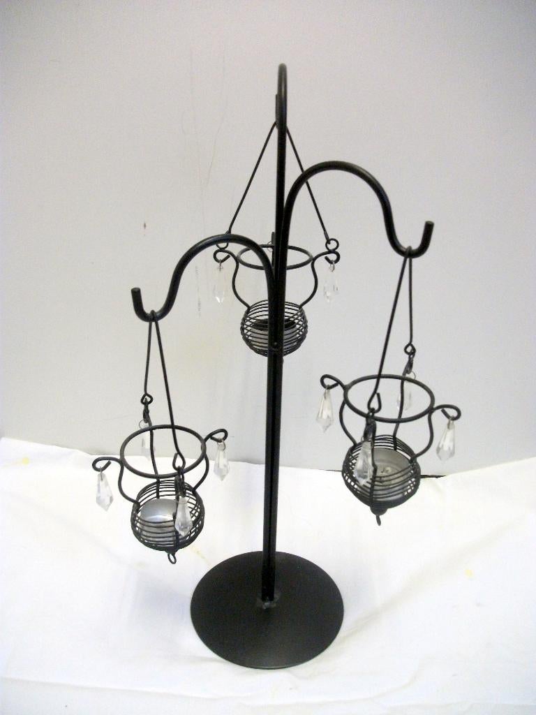 decoratie standaard met 3 kelkjes, Ophalen of Verzenden, Zo goed als nieuw