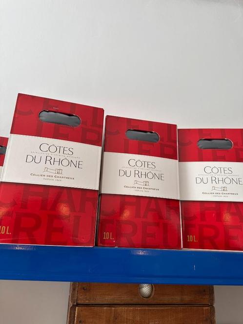 110L wijn in bag in box - 11 pakken van 10L, Verzamelen, Wijnen, Nieuw, Overige typen, Frankrijk, Vol, Ophalen of Verzenden