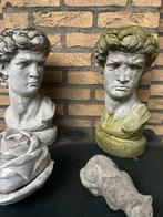 Twee keer davidshoofd, Ophalen, Gebruikt, Beton, Mensenbeeld